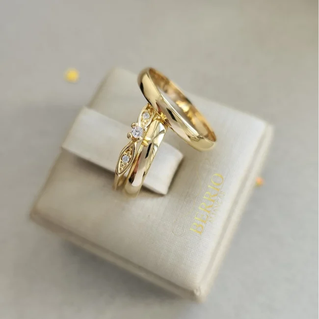 Combo Alianças de Moedas Antigas em Cascavel com Anel Solitário Nova Odessa