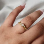 Anel Solitário em Moeda Antiga Realeza